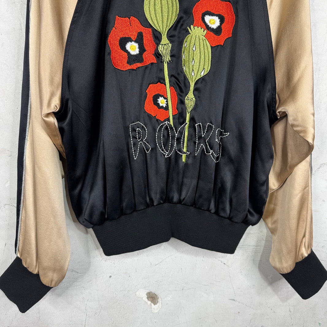 ERD Satin Chinese Rocks Souvenir Jacket