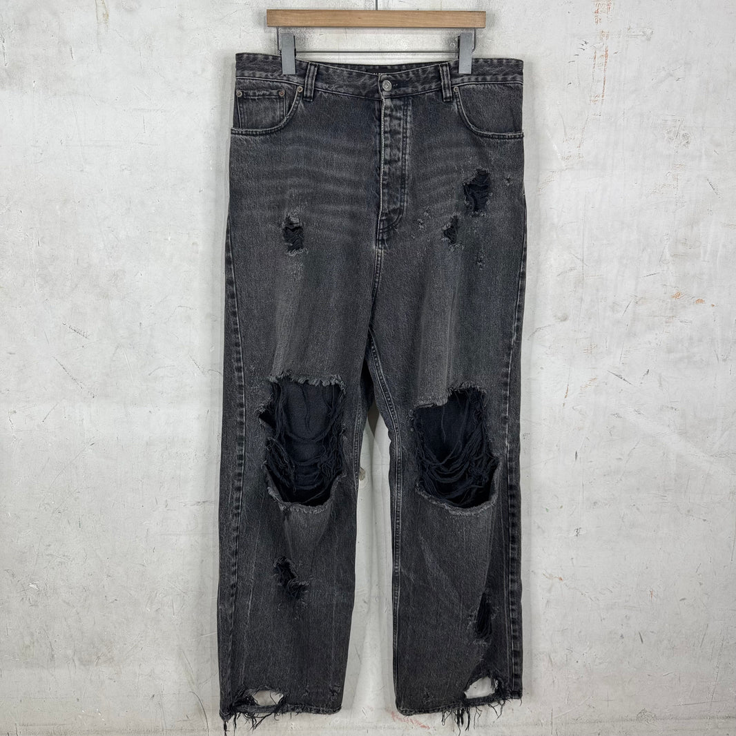 Balenciaga Cut Up Baggy Jeans
