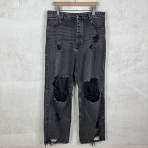 Balenciaga Cut Up Baggy Jeans