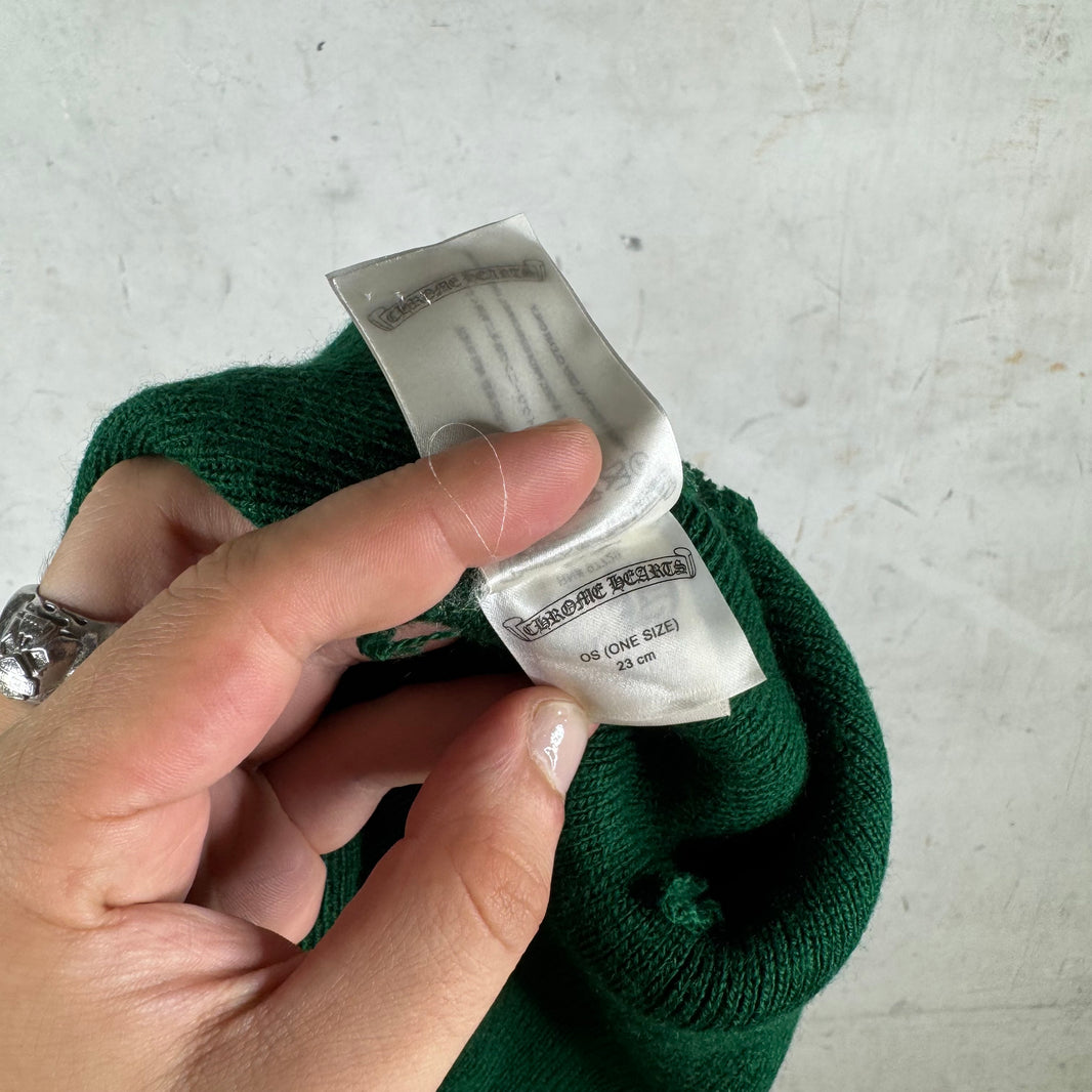 Chrome Hearts Spec Green Wool Beanie