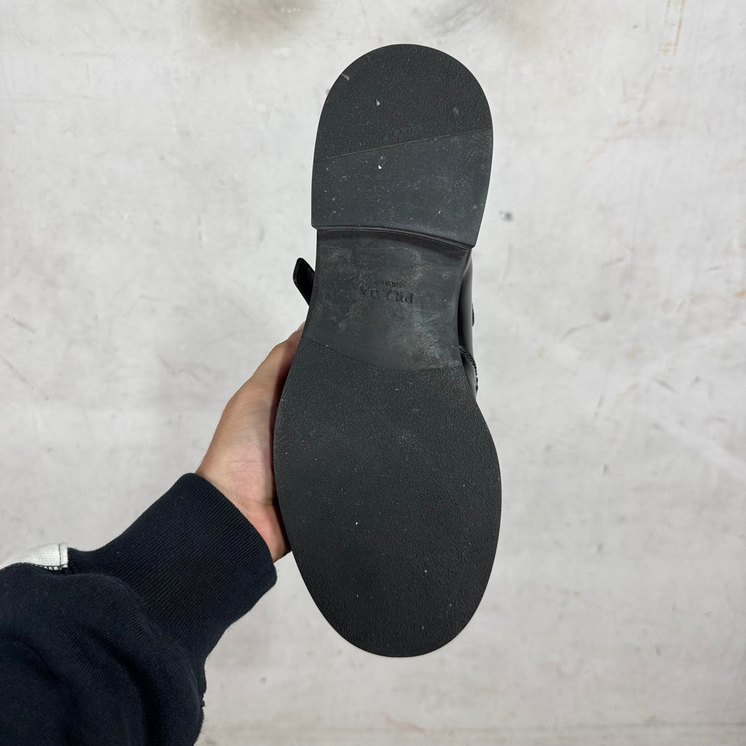 Prada Leather Mary Jane Mules