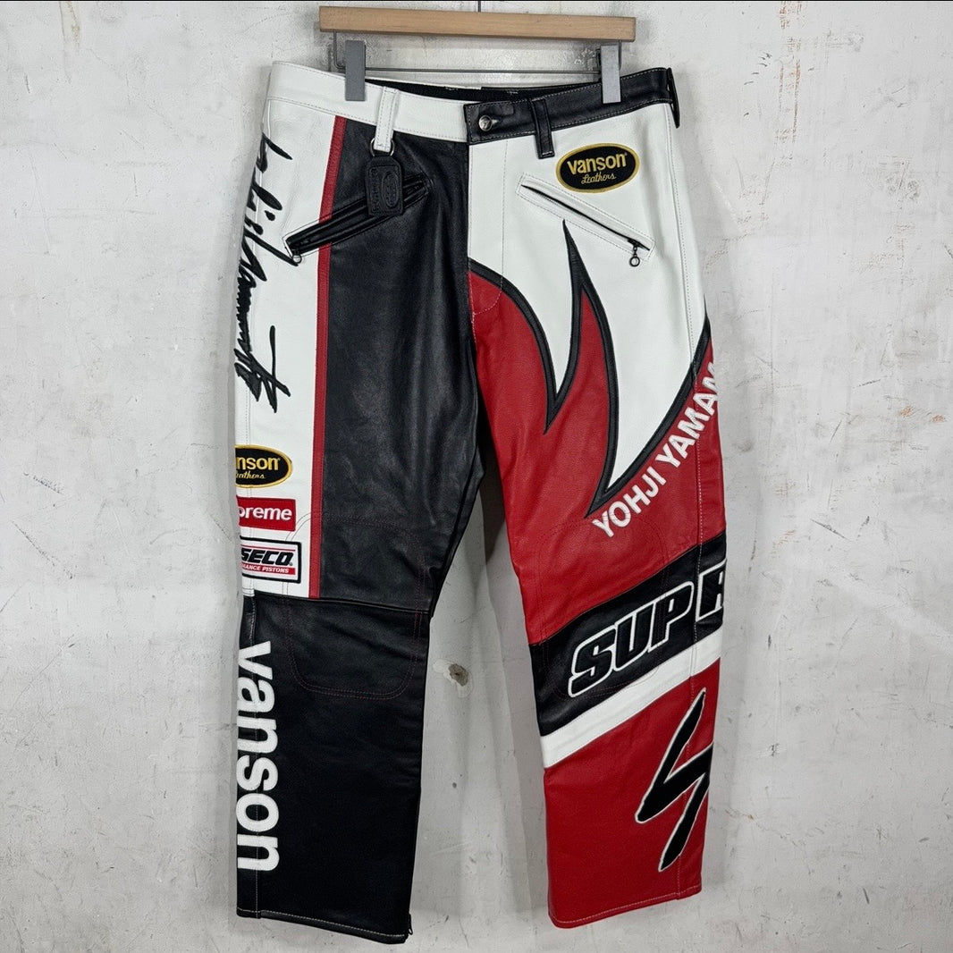 Supreme x Yohji Vanson Split Leather Pants