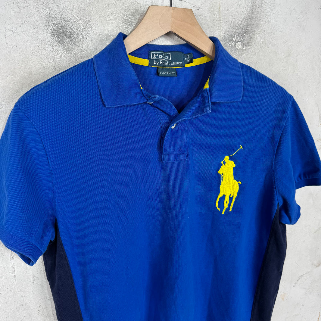 Ralph Lauren Blue Yellow Big Pony Polo