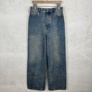 Loewe Dirty Wash High Rise Flared Jeans