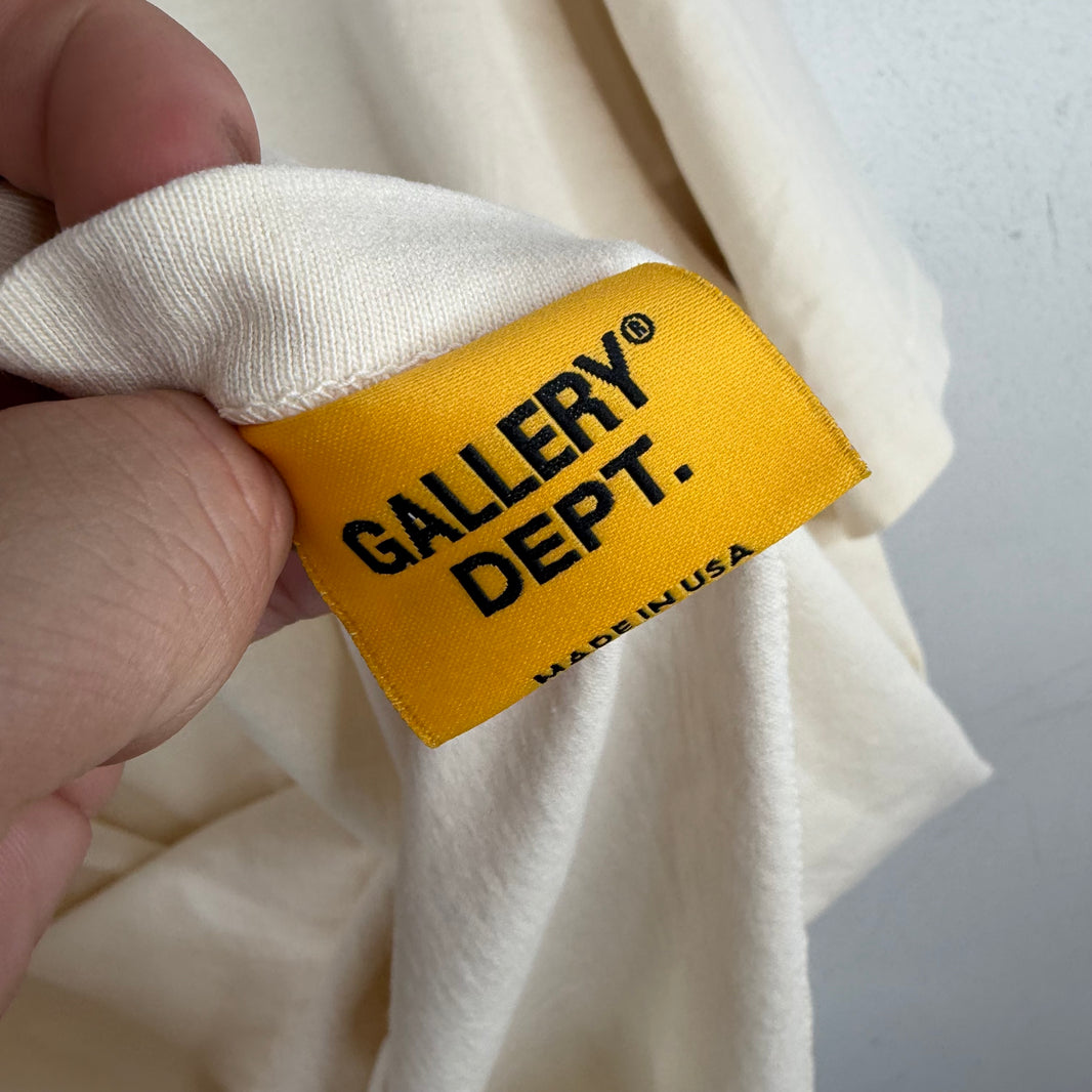 Gallery Dept Cream Logo T-Shirt
