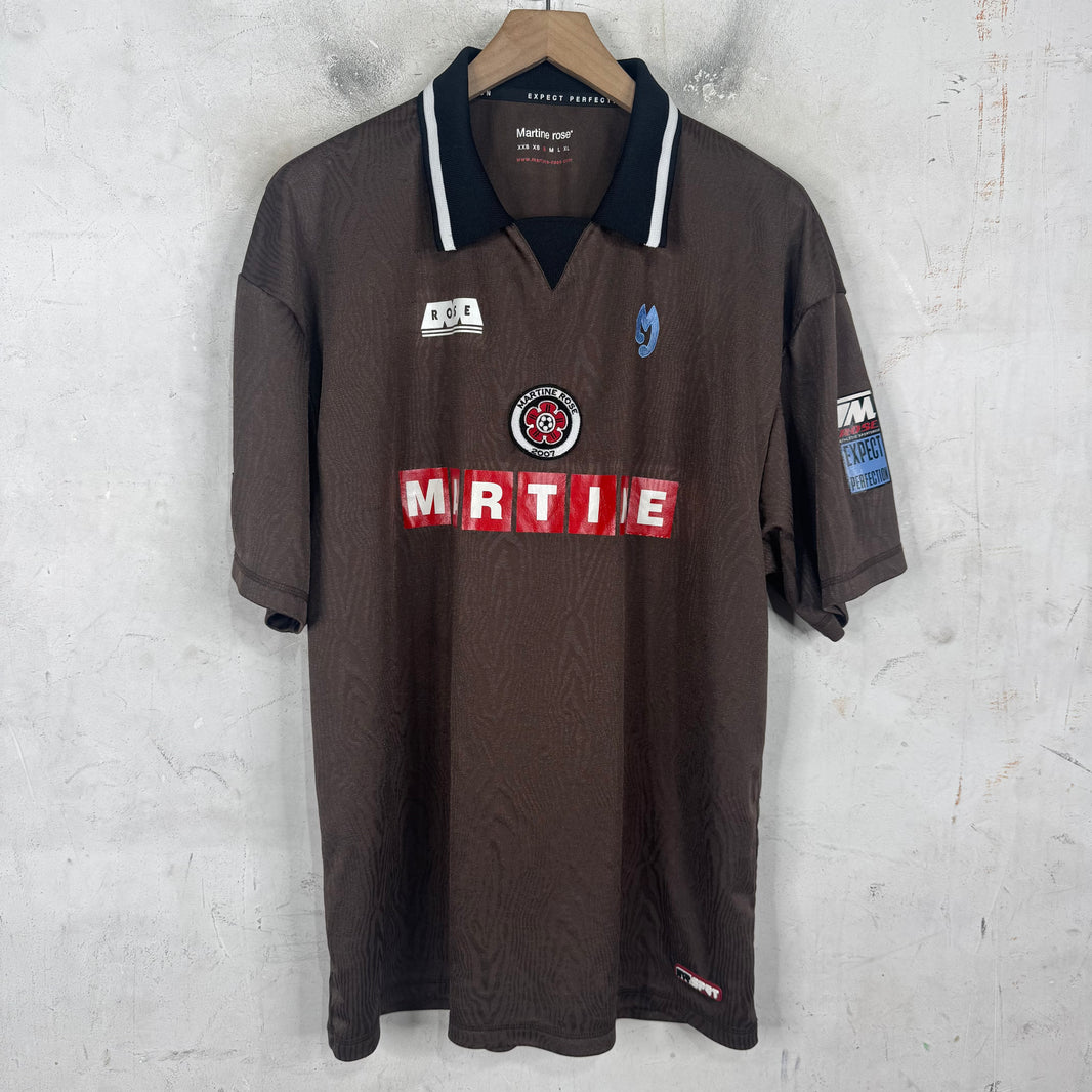 Martine Rose Brown Collared Soccer Jersey