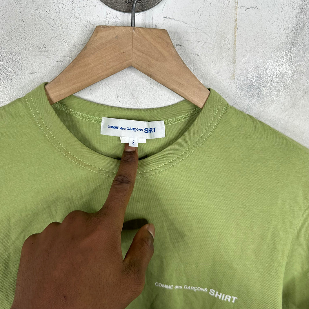 CDG Shirt Small Logo Green T-Shirt
