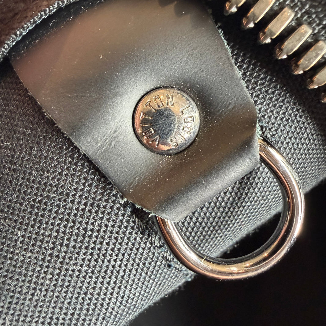 Louis Vuitton Black Monogram Keepall 55 Duffel Bag