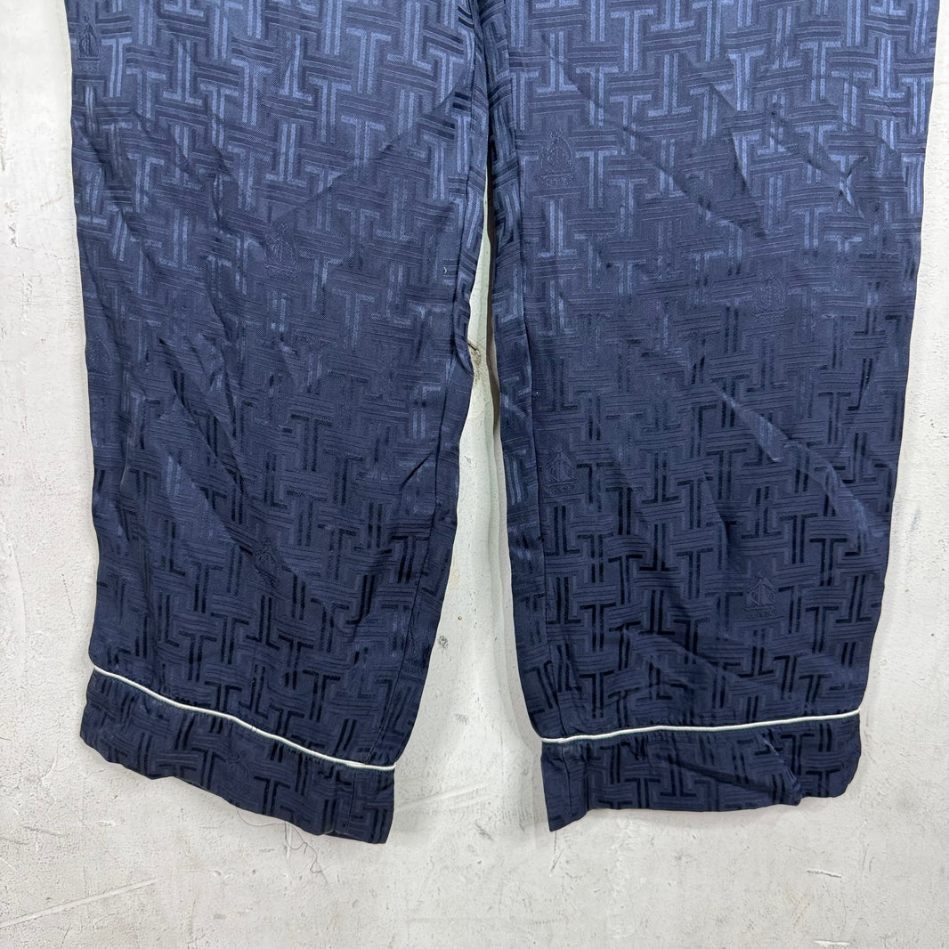 Lanvin Monogram Silk Pants