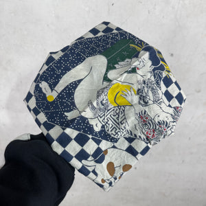 Kapital Checkerboard Happy Face Bandana