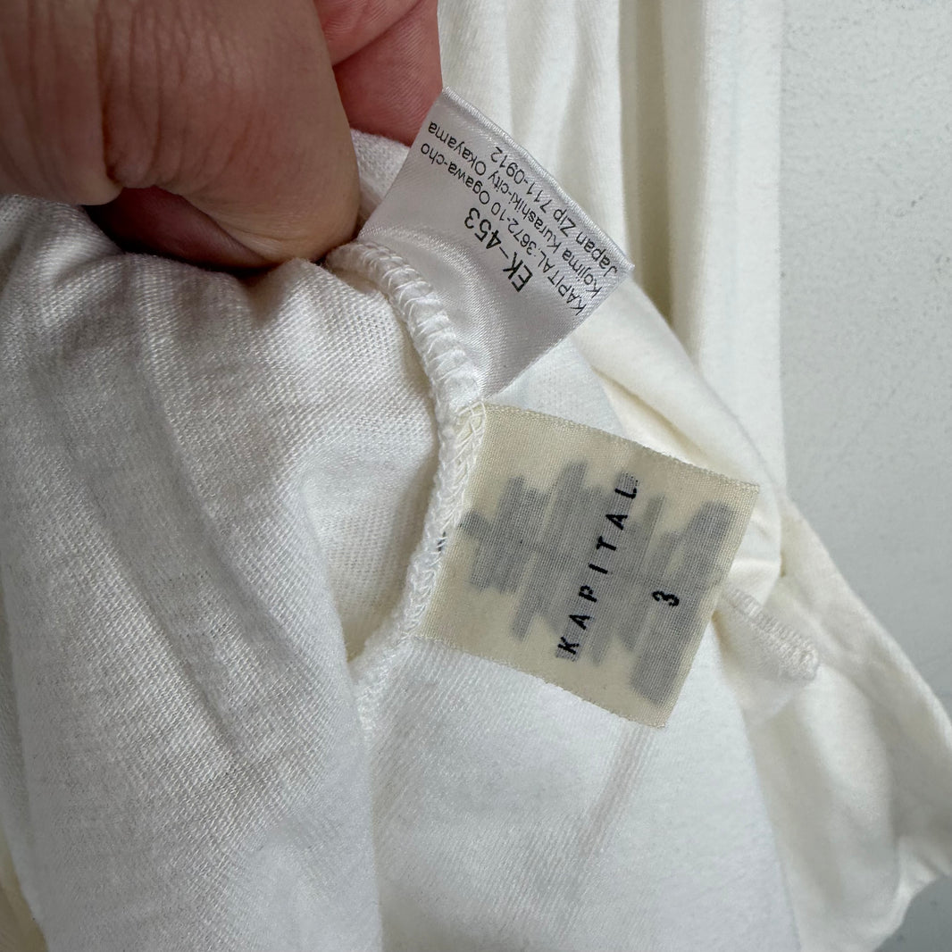 Kapital Jersey Turtle Neck Double Layer Button Up Shirt