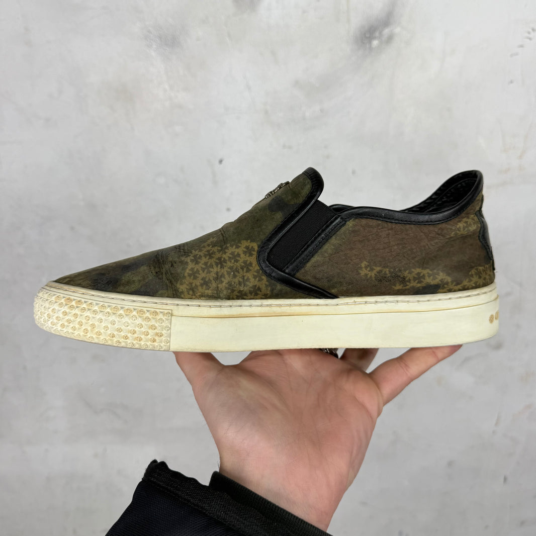 Chrome Hearts Camo Plus Dagger Slip On Sneakers