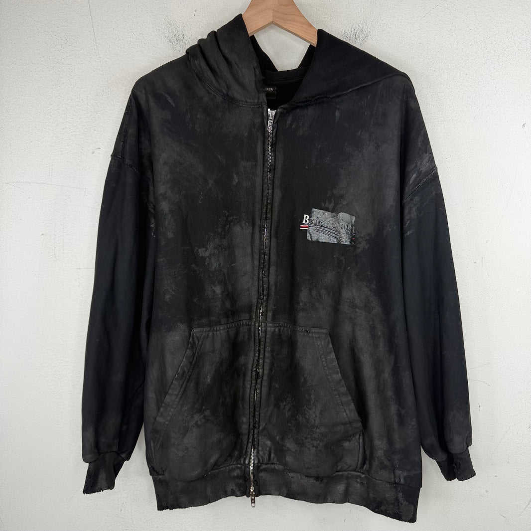 Balenciaga Mud Gaffer Zip-Up Hoodie