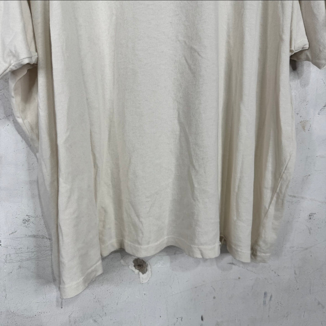 Paly White Ripped Pocket Logo T-Shirt