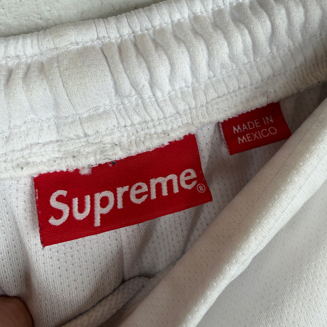 Supreme White Feedback Shorts