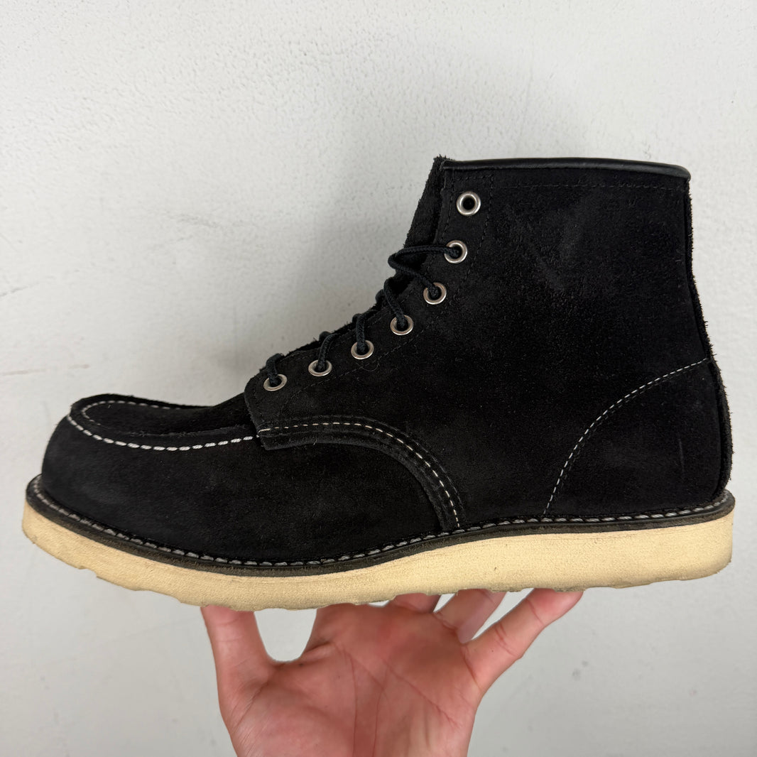 Redwing Black Suede Moc Lace Boot