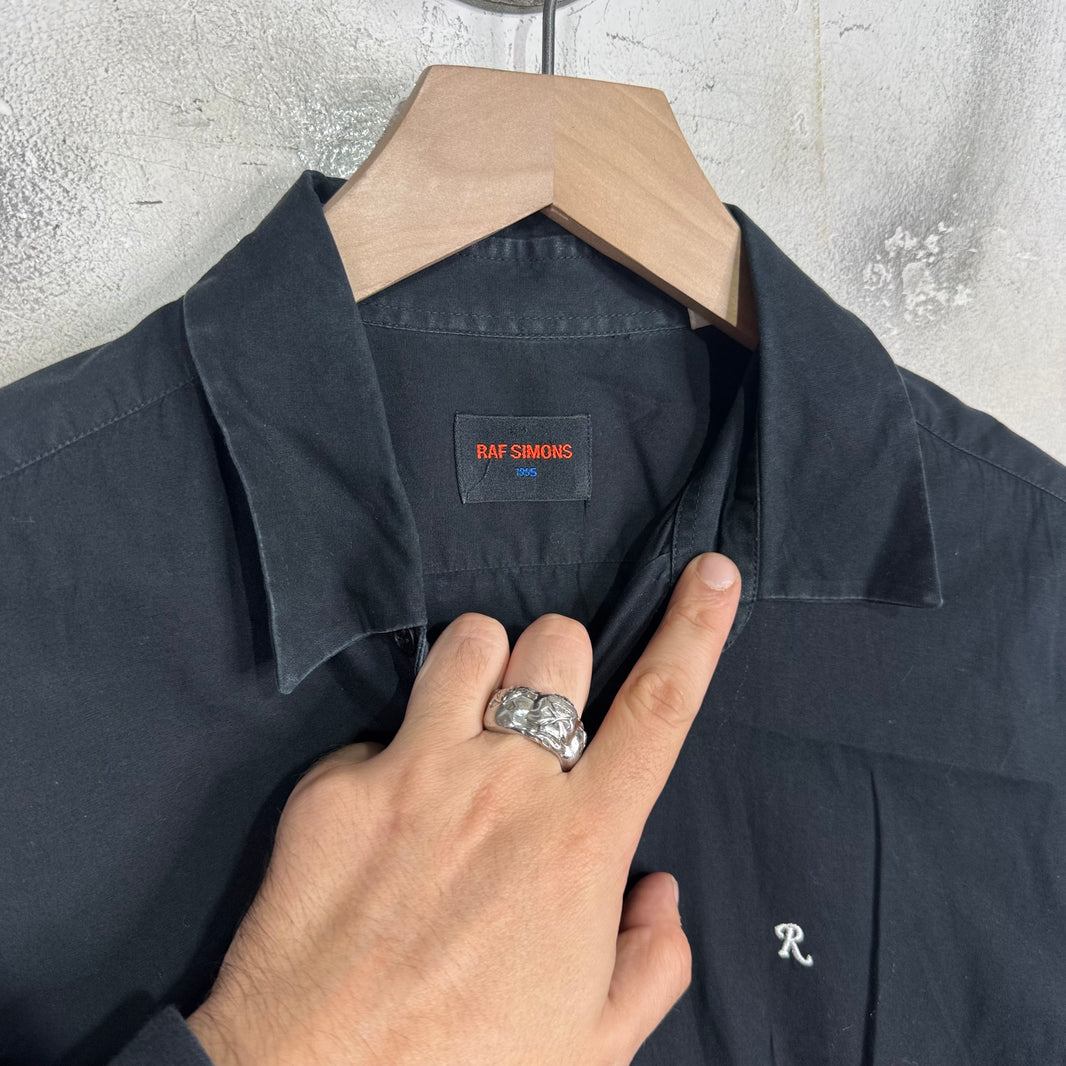 Raf Simons White R Stitch Buttoned Shirt