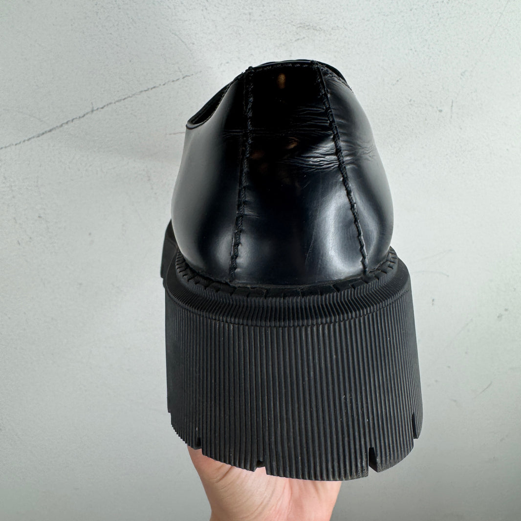 Balenciaga Black Tractor Derbies