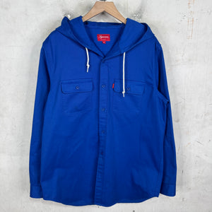 Supreme Blue Planes Hooded Overshirt