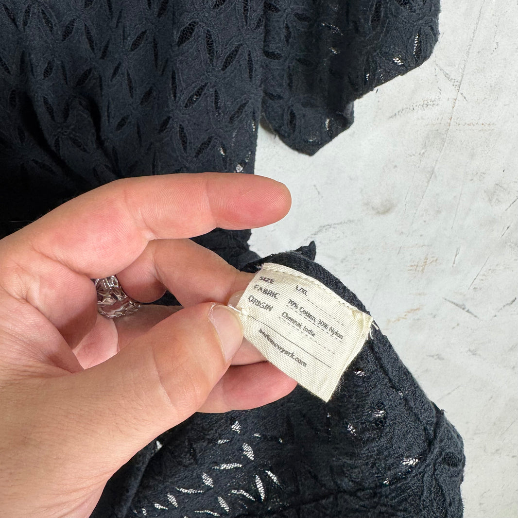 Bode Black Lace Shirt