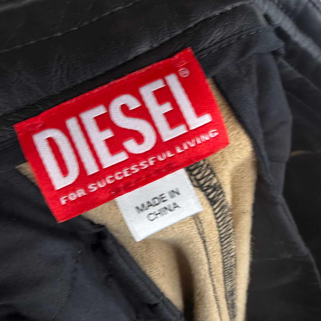 Diesel Slim Faux Leather Pants