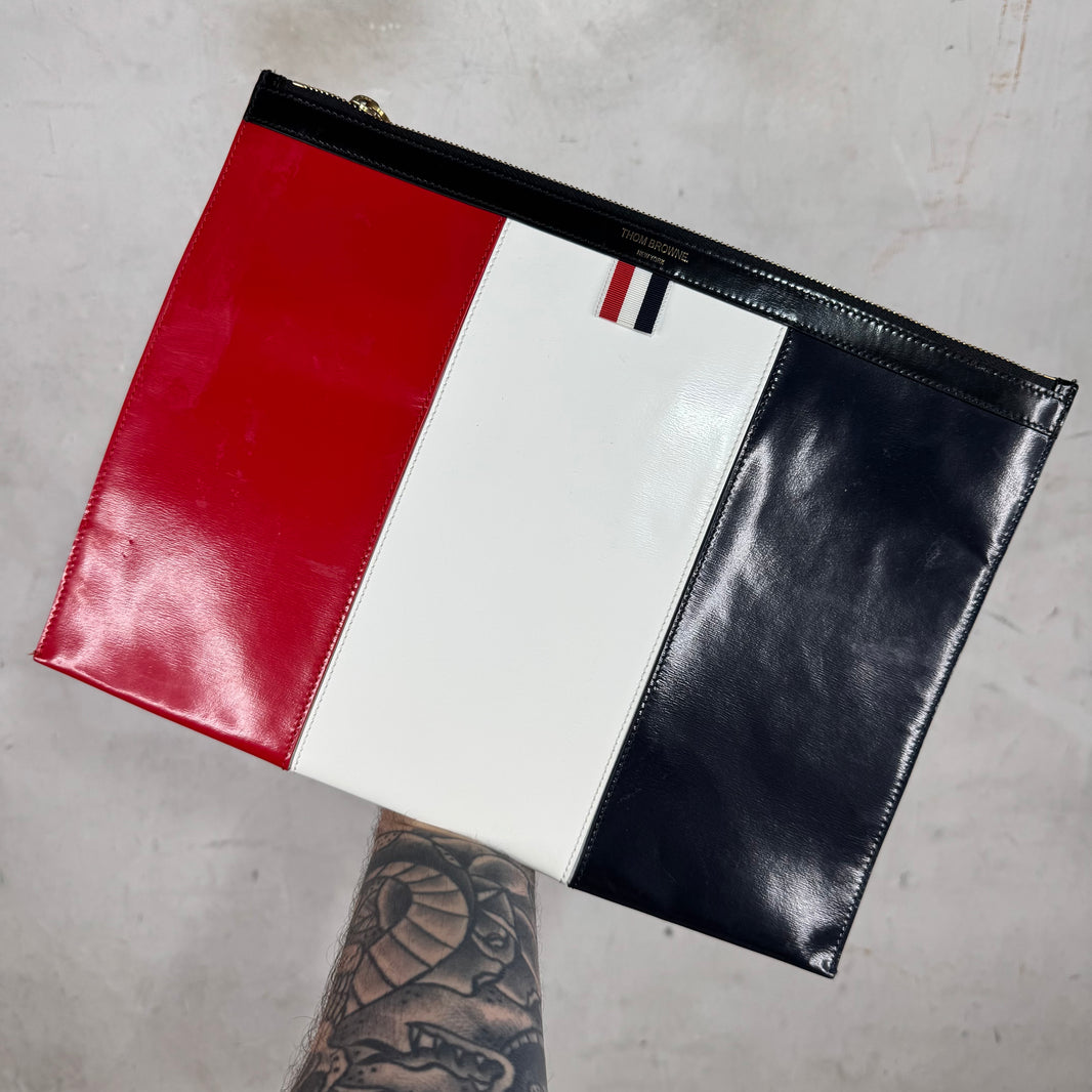 Thom Browne Striped Pouch