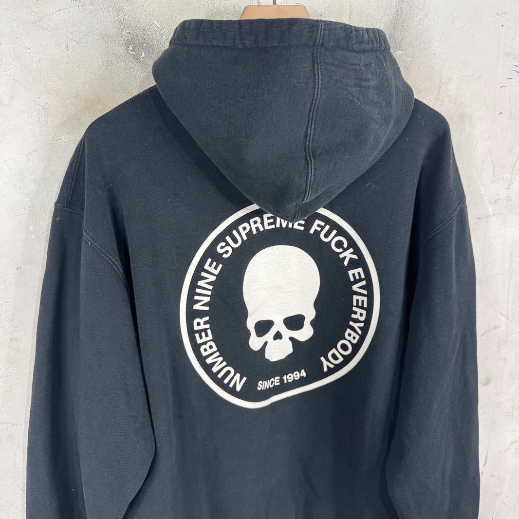 Supreme x Number Nine Skull Logo Hoodie