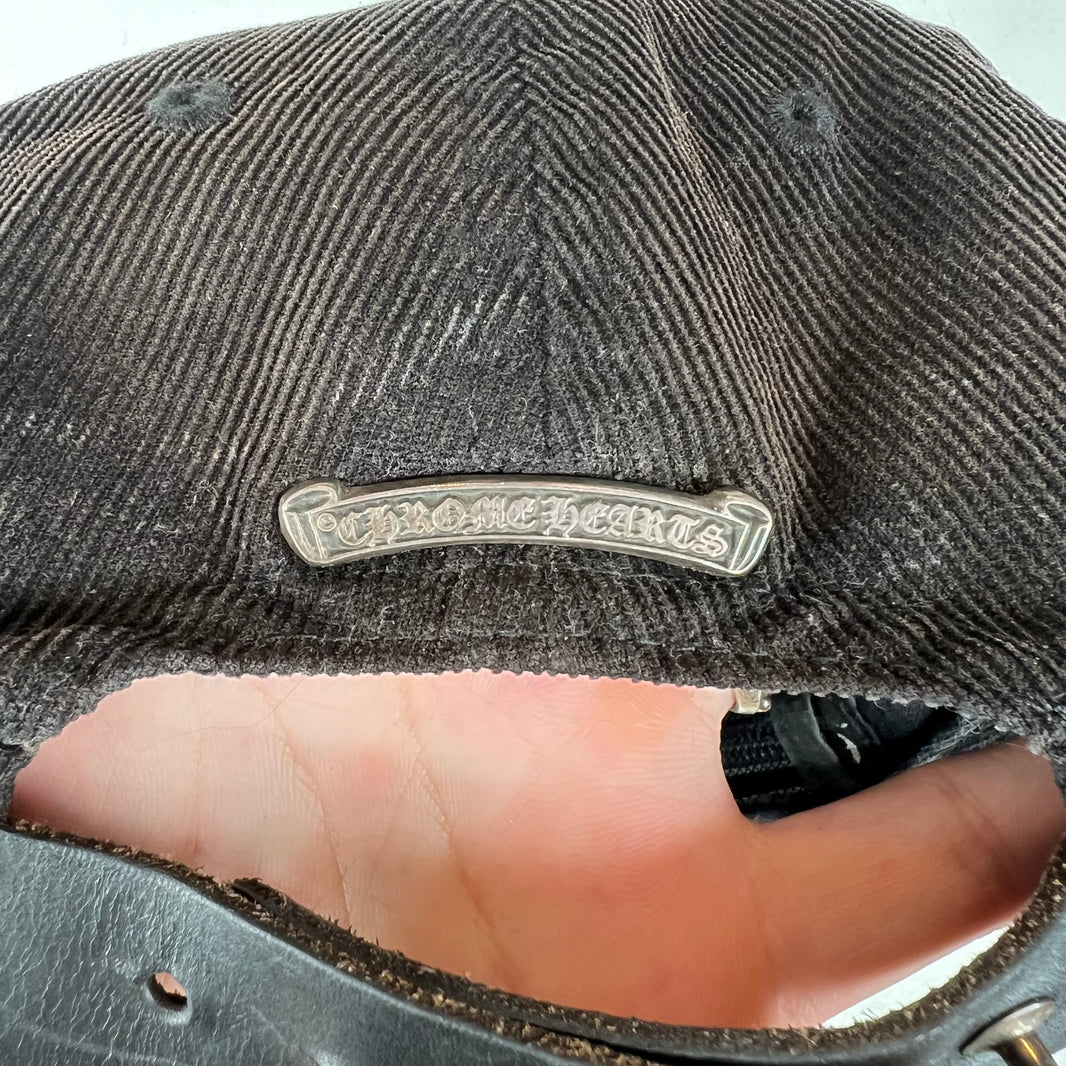 Chrome Hearts Dagger Vine Corduroy Snapback Hat