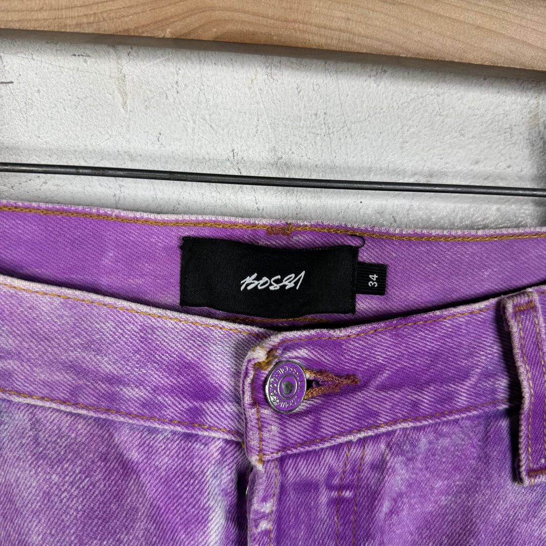 Bossi Repaired Boro Flared Jeans