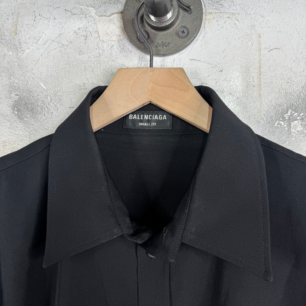 Balenciaga Small Fit Wool L/S Shirt
