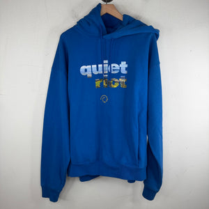 Martine Rose Blue Quiet Riot Hoodie
