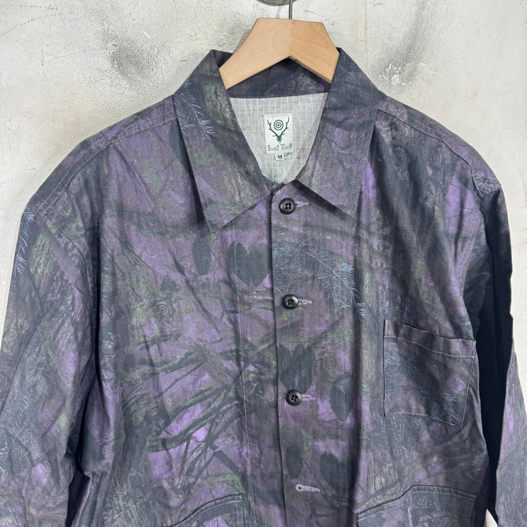 South2West8 Purple Camo Chore Jacket