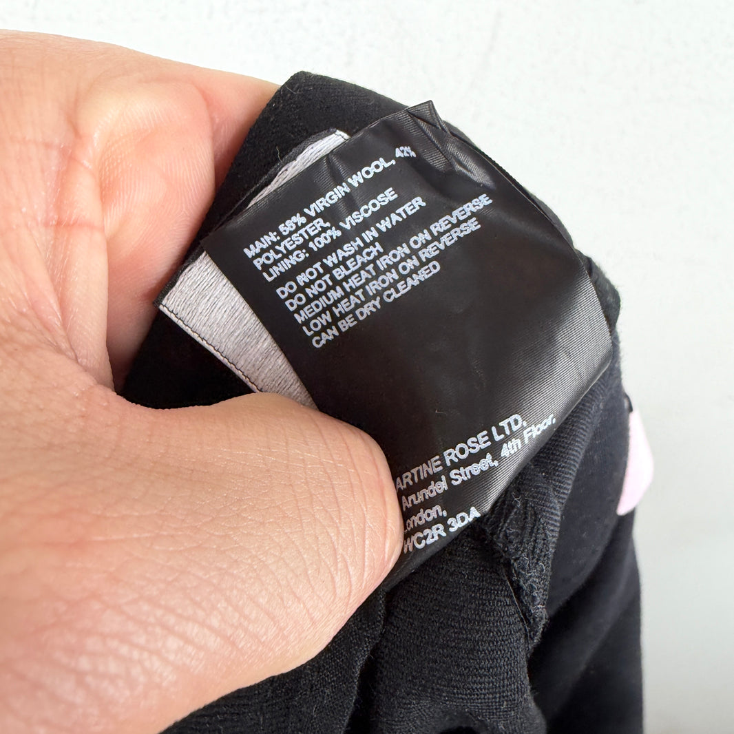 Martine Rose Black Baggy Dress Trousers