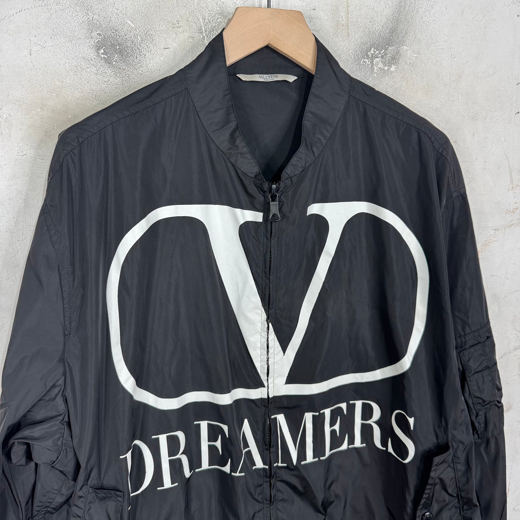 Valentino Dreamers Logo Windbreaker