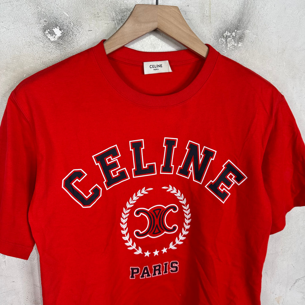 Celine Triumph Arc Logo T-Shirt