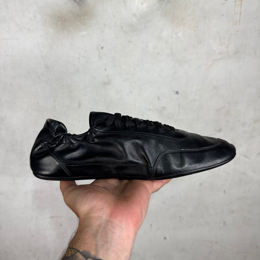 Prada Leather Collapse Sneakers