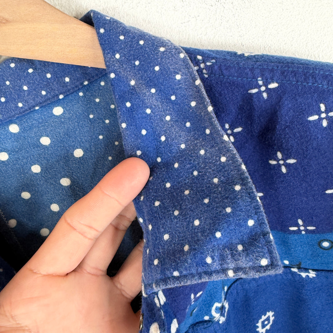 Kapital Blue Paisley Reversible Shirt