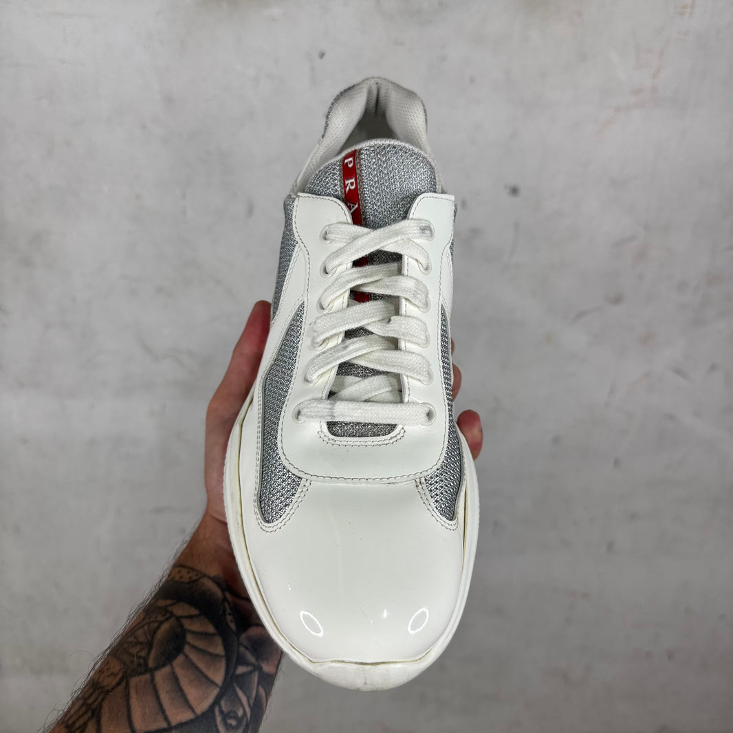 Prada White Patent Americas Cup