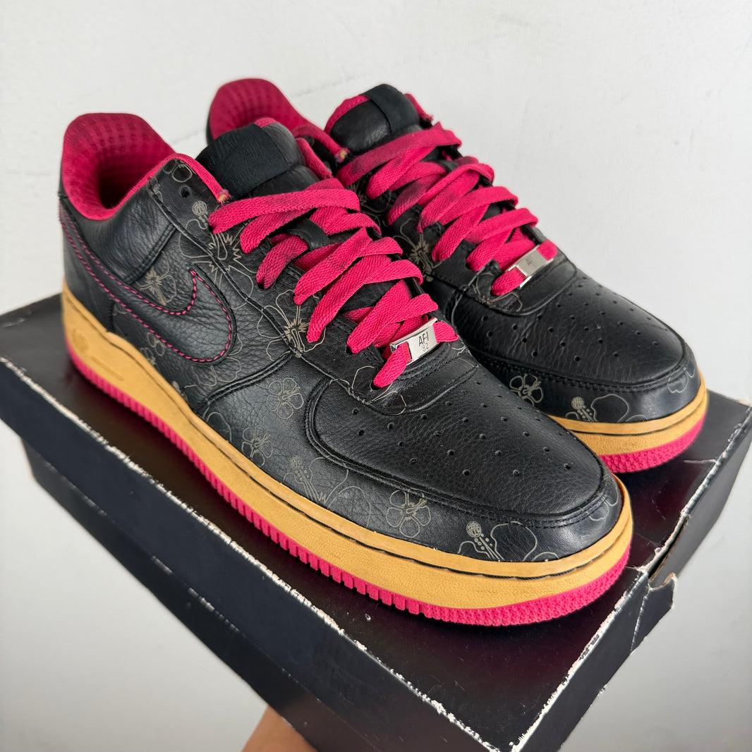 Nike Black Floral Air Force 1s