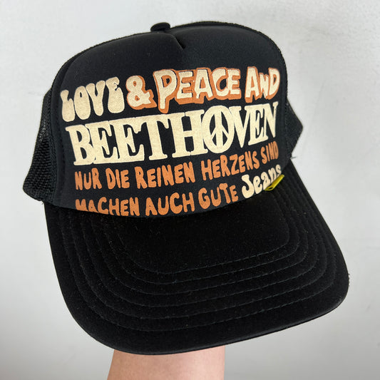 Kapital Beethoven Black Trucker Hat