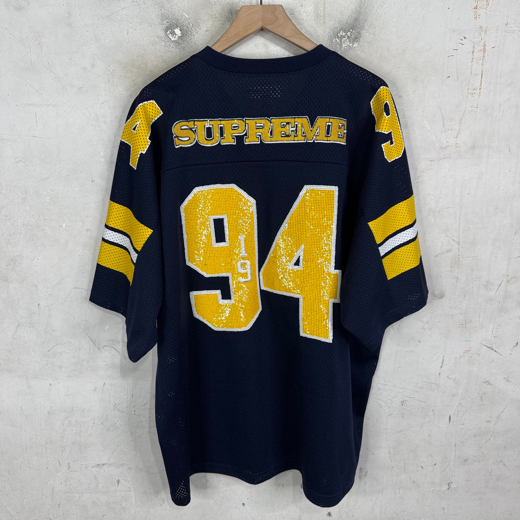Supreme Sequined Michigan Football Jersey