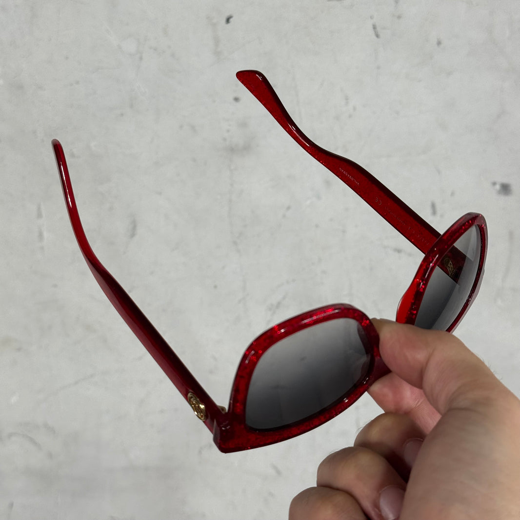 Gucci GG0034S Glitter Interlock Sunglasses