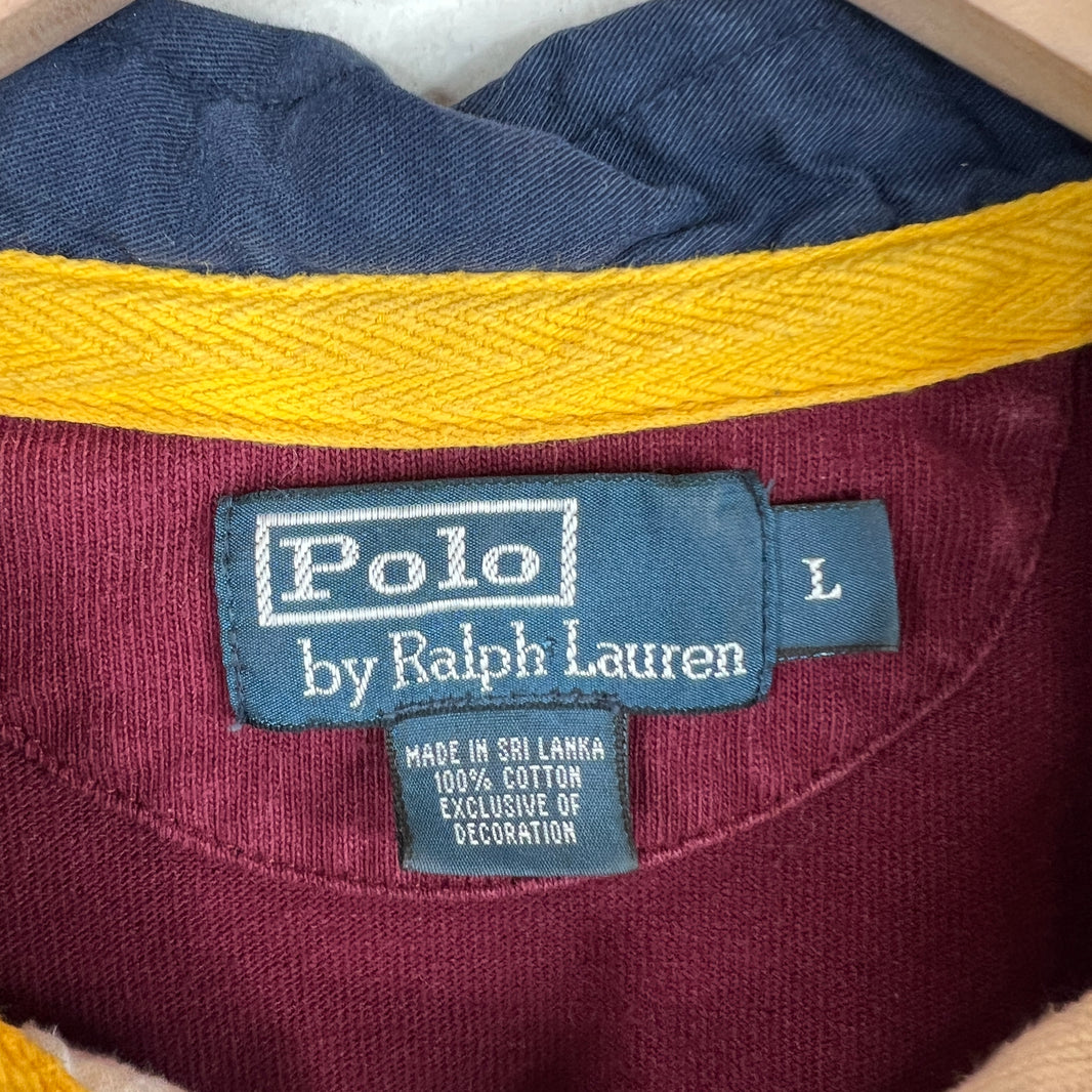 Polo Ralph Lauren Purple Big Horse Rugby Polo Shirt