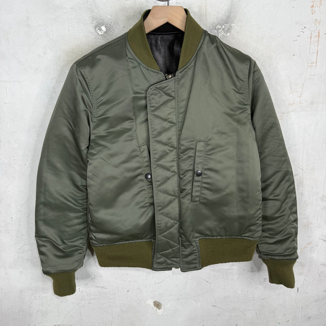 Maison Mihara Yasuhiro Reversible Leather/Nylon Bomber