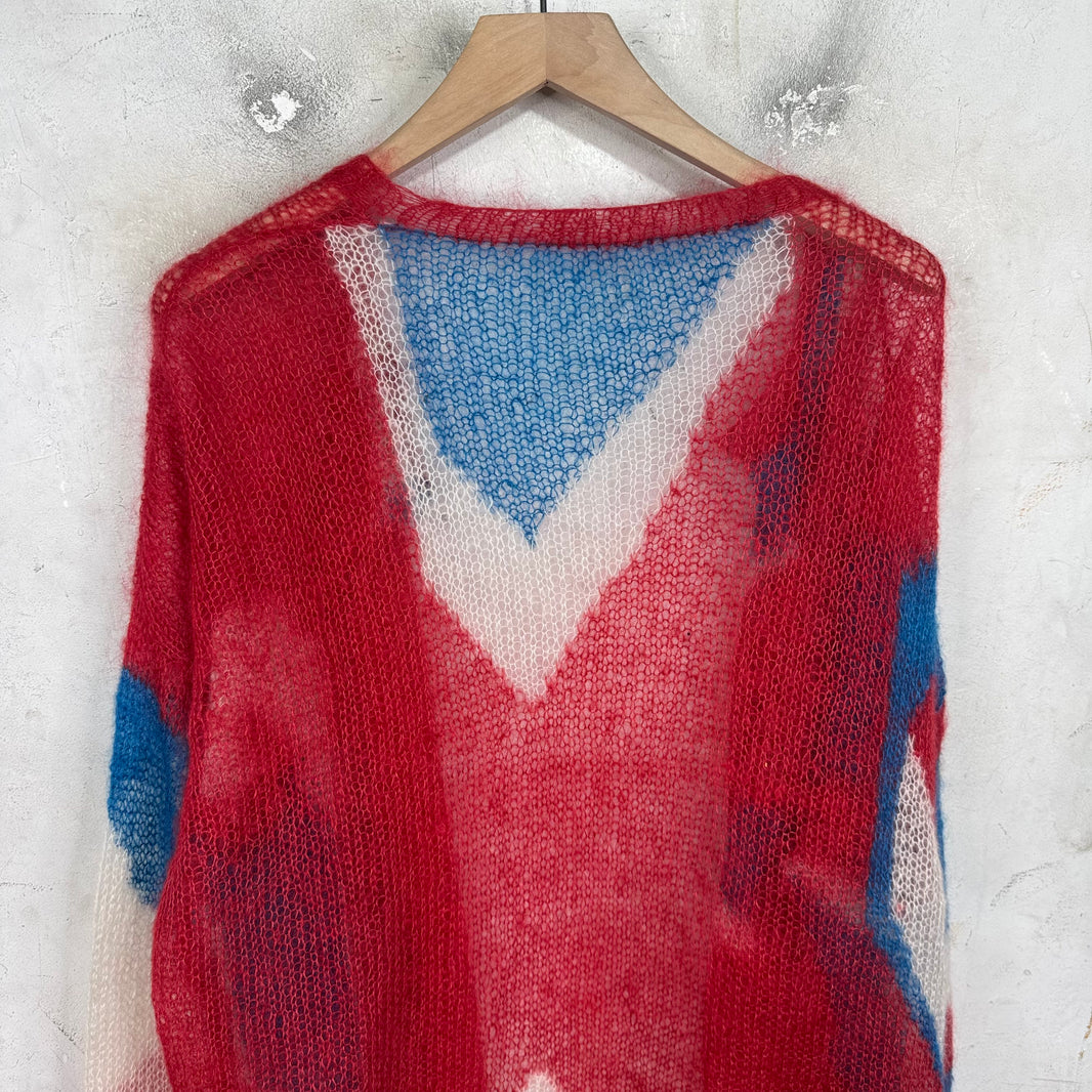 Chrome Hearts Star Patch Split Mohair Sweater
