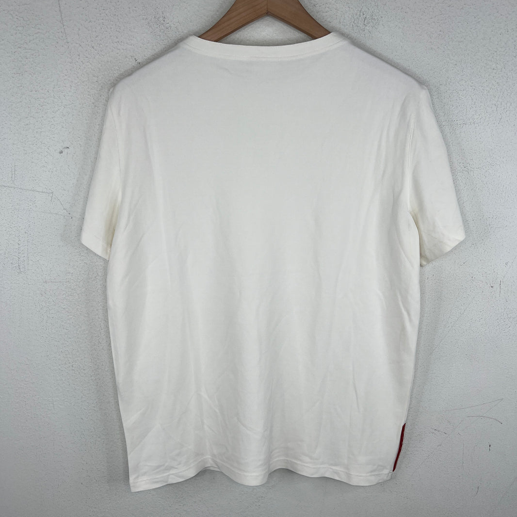 Prada White Zipper Detail T-Shirt