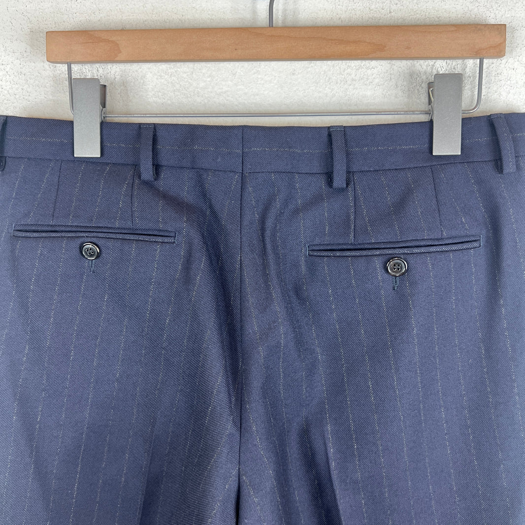 Dries Van Noten Striped Navy Suit Set