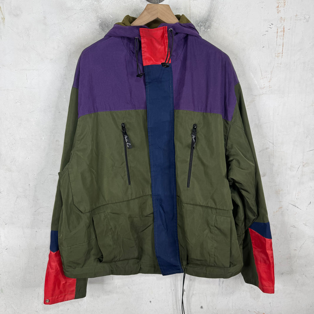 Martine Rose Green Color Block Jacket