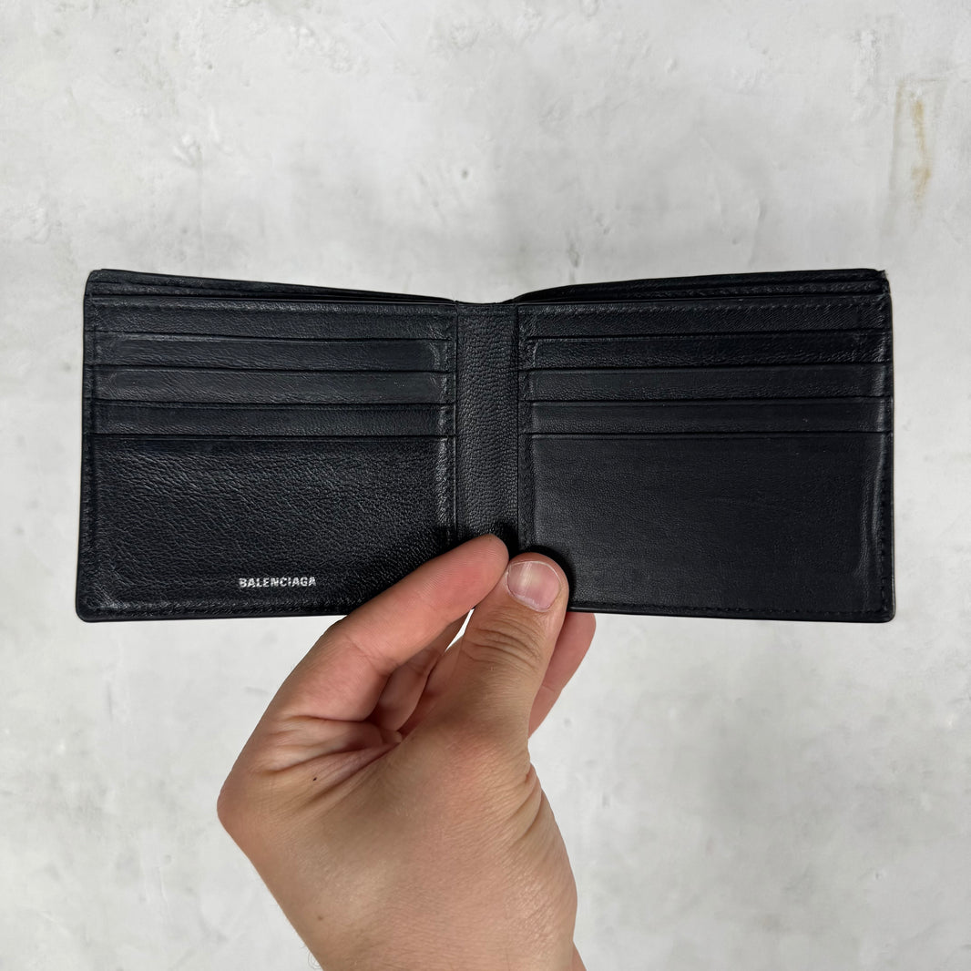 Balenciaga Cagole Leather Bifold Wallet