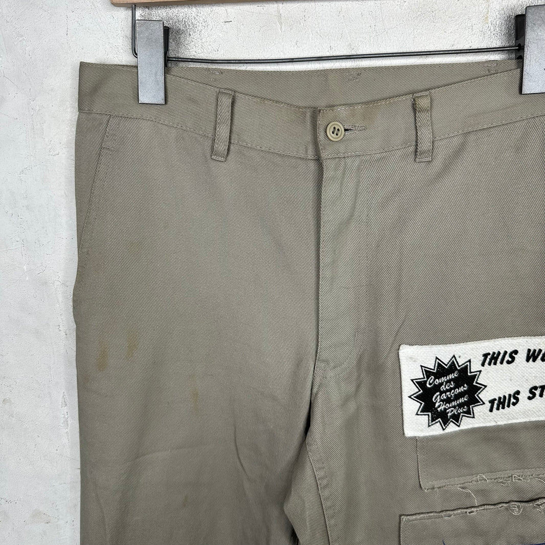 CDG Homme Jamie Reid Patchwork Trousers